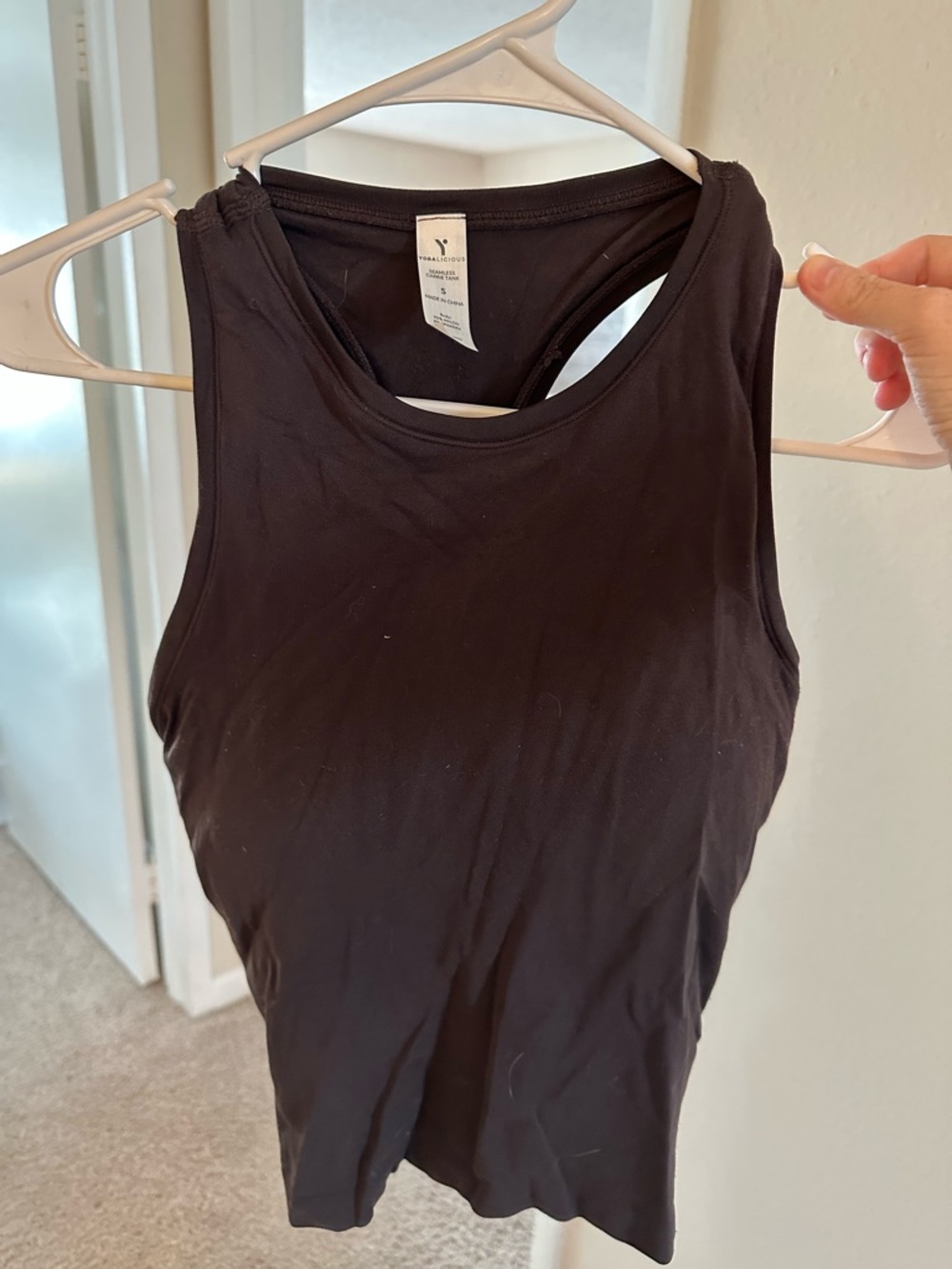 Yogalicious Black Racerback Tank Top